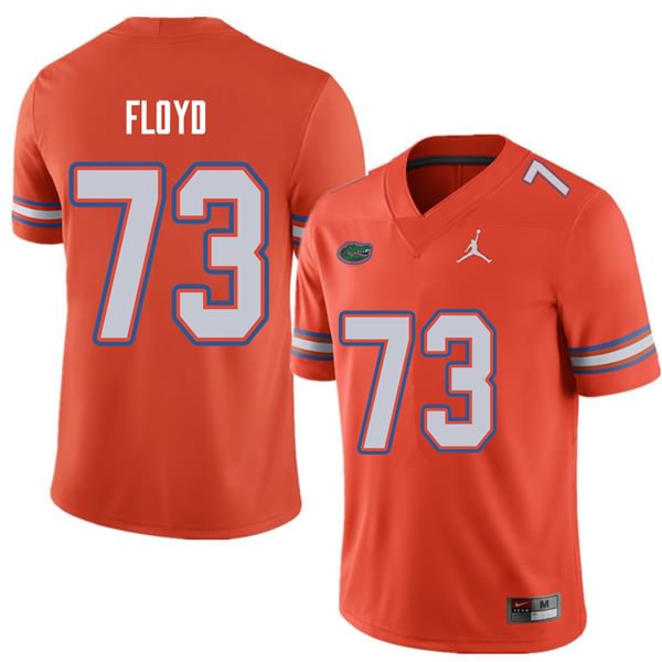 NCAA Florida Gators Sharrif Floyd Men's #73 Jordan Brand Orange Stitched Authentic College Football Jersey YSY4264BR